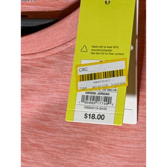 All in Motion Men's Short Sleeve Soft Stretch T-Shirt, Pink, Size S, NWT - Picture 4 of 5